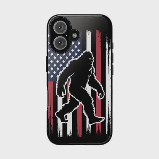Bigfoot Silhouette Phone Case, Sasquatch Cover For iPhone 16 15 14 Pro Max 13 12 11 XS 8 Samsung Galaxy S25 S24 S23 S22 Pixel, Big foot Gift