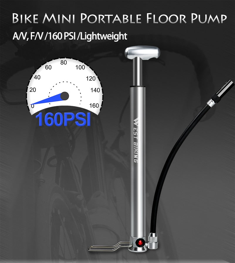 160PSI High Pressure Floor Pump - Golden Value SG