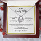 A ShineOn Fulfillment gift box with an Always Keep Me In Your Heart Forever Love Necklace - Gift for Wife from Husband.