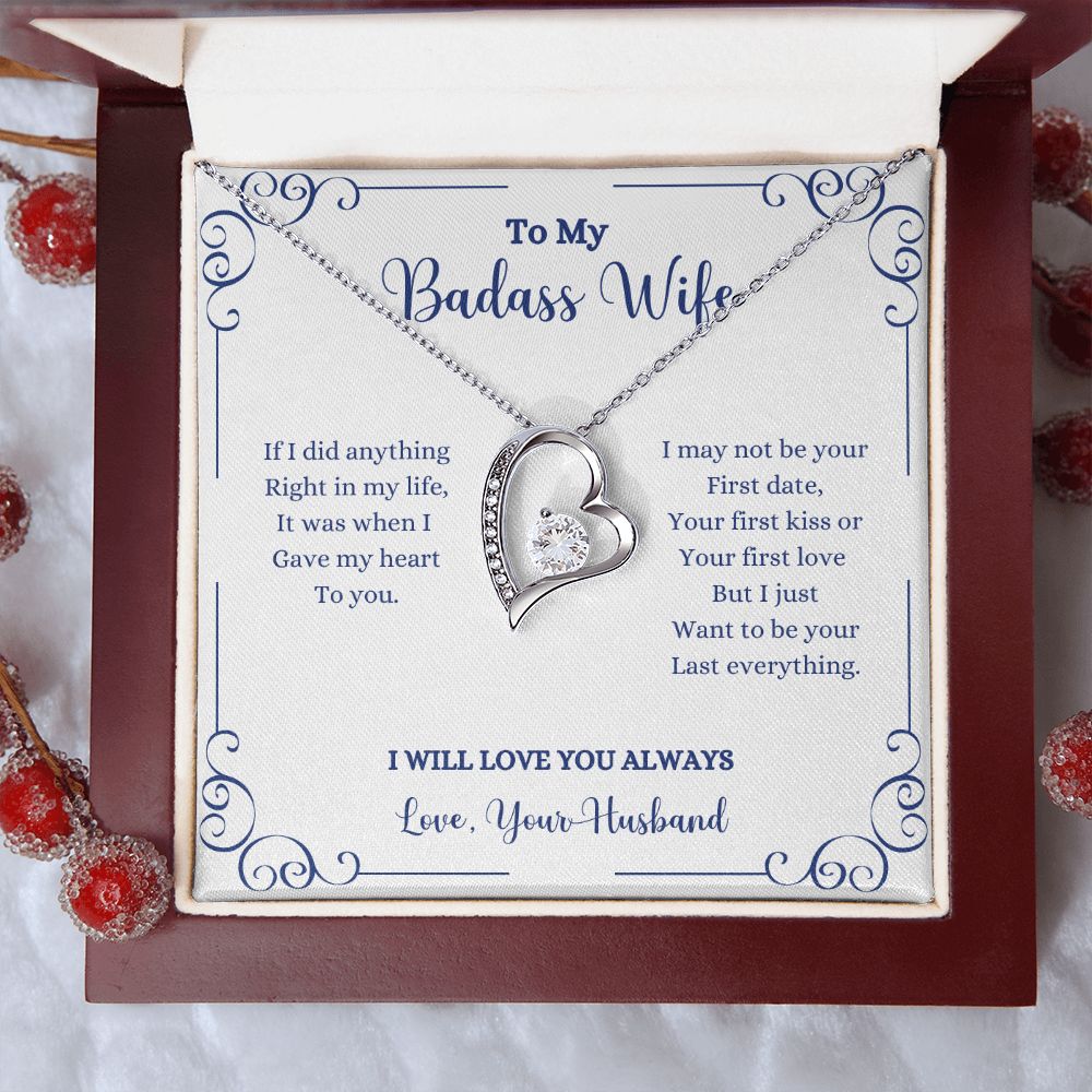 To my I Will Always Be With You Forever Love Necklace - Gift for Wife from Husband by ShineOn Fulfillment.