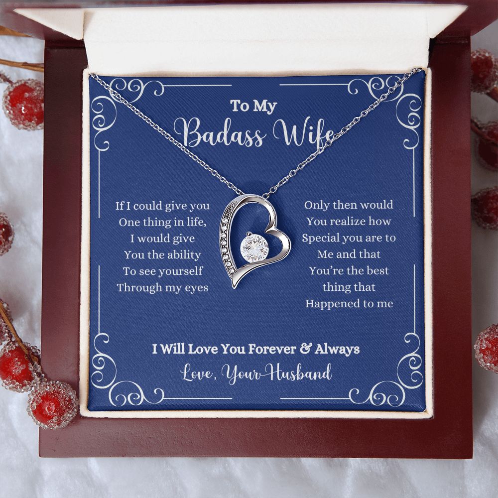 To my I Will Love You Forever & Always Forever Love Necklace - Gift for Wife from Husband by ShineOn Fulfillment.