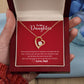A ShineOn Fulfillment gift box with the Love You The Rest of Mine Forever Love Necklace - Gift for Daughter from Dad in it.