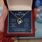 A ShineOn Fulfillment gift box with an "I Love You More Than You Ever Know Forever Love Necklace - Gift for Wife from Husband" that says to my lovely wife.