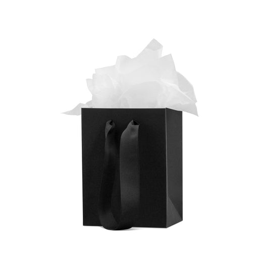 A ShineOn Fulfillment black Gift Bag Kit on a white background.