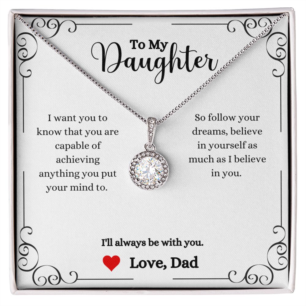 A ShineOn Fulfillment gift box with the I Will Always Be With You Eternal Hope Necklace- Gift for Daughter from Dad.