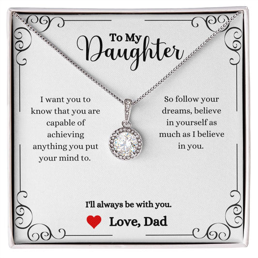 A ShineOn Fulfillment gift box with the I Will Always Be With You Eternal Hope Necklace- Gift for Daughter from Dad.