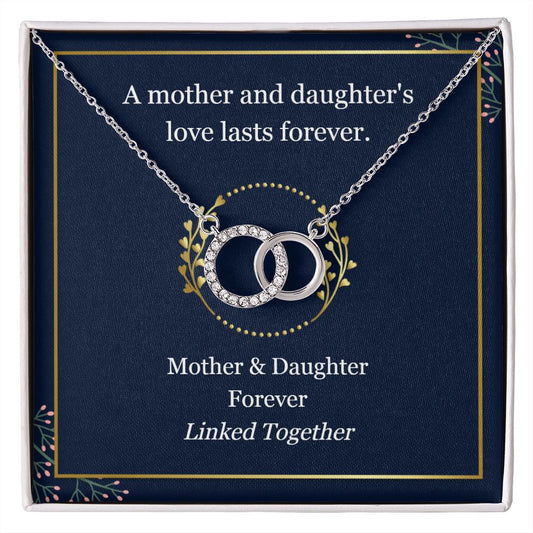 ShineOn Fulfillment's Mother and Daughter's Love Lasts Forever necklace.