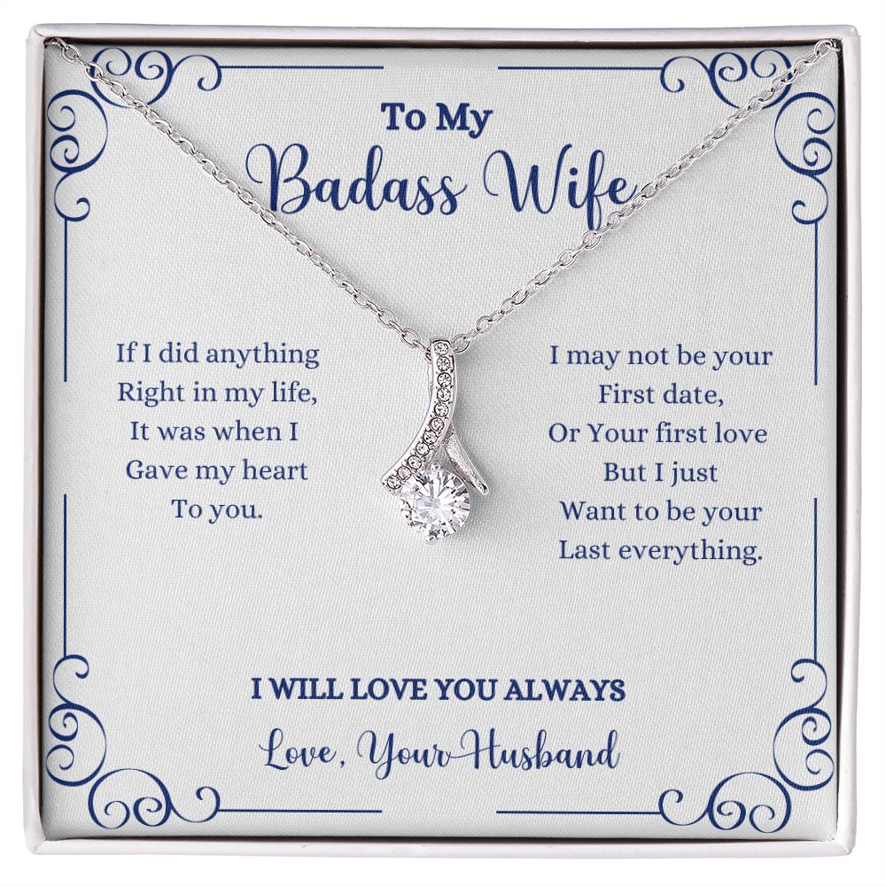 To my I Will Always Be With You Alluring Beauty Necklace- Gift for Wife from Husband by ShineOn Fulfillment.