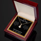 A ShineOn Fulfillment gift box with the I Love You Alluring Beauty Necklace - Gift for Wife from Husband in it.
