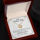 A ShineOn Fulfillment gift box with a Remember Whose Wife You Are Love Knot Necklace - Gift for Wife from Husband in it.
