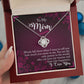 A ShineOn Fulfillment gift box with a To My Mom - You Are The Only Person - Love Knot Necklace.