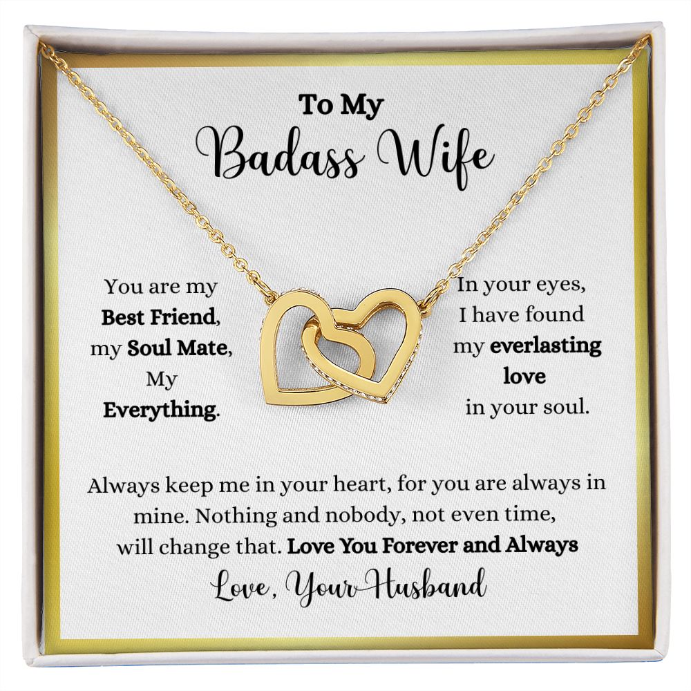 To my Always Keep Me In Your Heart Interlocking Hearts necklace - Gift for Wife from Husband by ShineOn Fulfillment wife.
