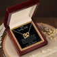 A I Love You Interlocking Hearts Necklace - Gift for Wife from Husband necklace in a wooden box by ShineOn Fulfillment.