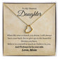 To my dearest daughter, I Will Always By Your Side Delicate Heart Necklace- Gift for Daughter from Mom by ShineOn Fulfillment.