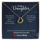 A I'll Always Be By Your Side Delicate Heart Necklace - Gift for Daughter from Mom by ShineOn Fulfillment.