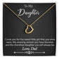 A I love you Delicate Heart Necklace - For Daughter from Dad necklace with a message to my daughter by ShineOn Fulfillment.