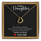 A Love Between Father and Daughter Delicate Heart Necklace - Gift for Daughter from Dad by ShineOn Fulfillment with the words to my daughter.