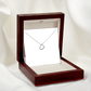 An Always Keep Me In Your Heart Delicate Heart Necklace- Gift for Daughter from Mom in a wooden box by ShineOn Fulfillment.