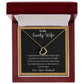 A ShineOn Fulfillment gift box with an I Love You Delicate Heart Necklace - Gift for Wife from Husband.