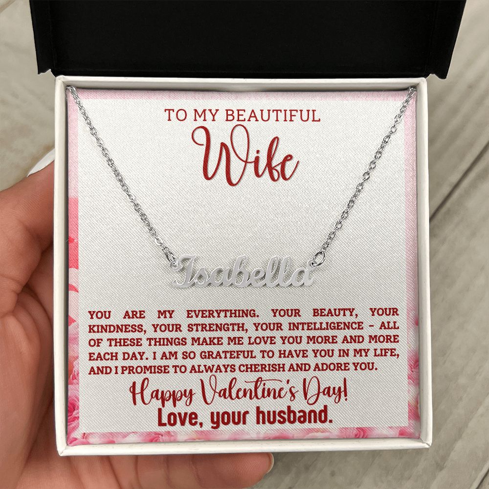 You Are My Everything Personalized Name Necklace - For Wife by ShineOn Fulfillment - You Are My Everything Personalized Name Necklace - For Wife by ShineOn Fulfillment - You Are My Everything Personalized Name Necklace - For Wife by ShineOn Fulfillment.