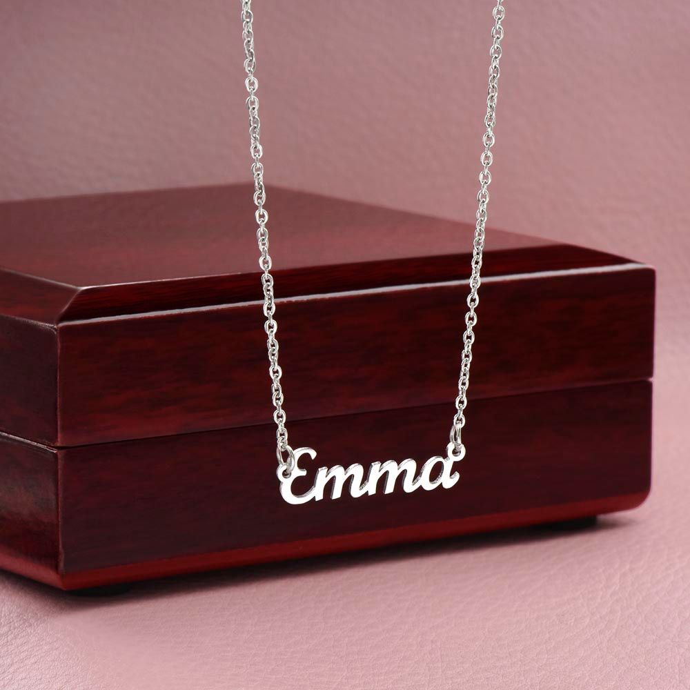 A You Are My Best Friend Custom Name Necklace - For Wife From Husband from ShineOn Fulfillment with the name emma on it.