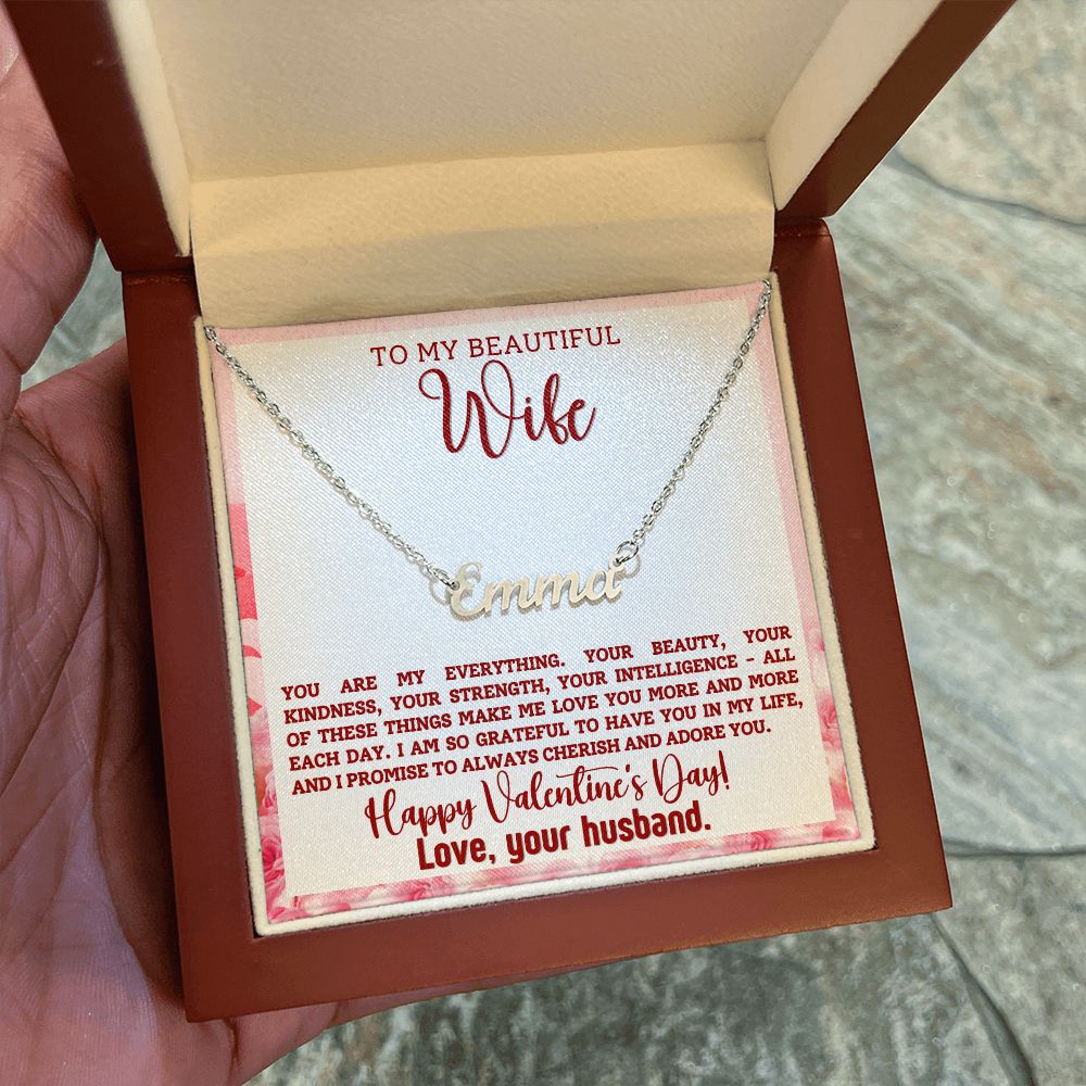 A You Are My Everything Personalized Name Necklace - For Wife in a box from ShineOn Fulfillment.