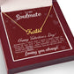 A "I am luckiest Personalized Name Necklace - For Soulmate" in a gift box by ShineOn Fulfillment.