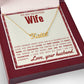 A ShineOn Fulfillment gift box with an Every Moment Spent With You Personalized Name Necklace - For Wife.