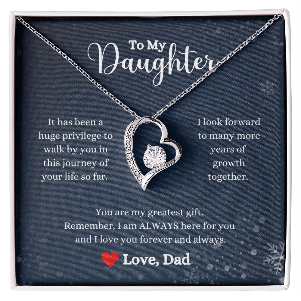 A I Love You Forever And Always Forever Love Necklace - Gift for Daughter from Dad by ShineOn Fulfillment.