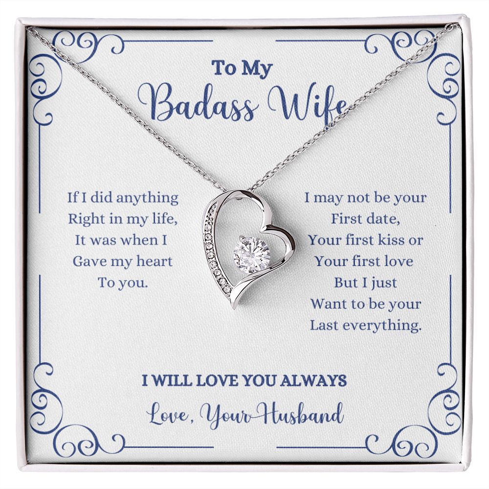 To my I Will Always Be With You Forever Love Necklace - Gift for Wife from Husband necklace by ShineOn Fulfillment.