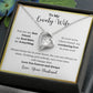 A ShineOn Fulfillment gift box with an Always Keep Me In Your Heart Forever Love Necklace - Gift for Wife from Husband.