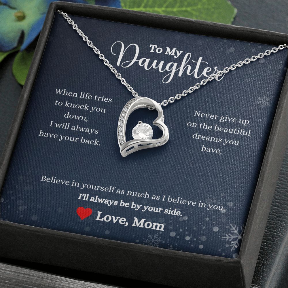 A I'll Always Be By Your Side Forever Love Necklace - Gift for Daughter from Mom necklace with a message to my daughters by ShineOn Fulfillment.