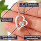 A person is holding a "I Will Always Find A Way Forever Love Necklace - For Soulmate, Wife or Girlfriend" with a heart shaped pendant by ShineOn Fulfillment.