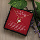 A Love You The Rest of Mine Forever Love Necklace - Gift for Wife from Husband with a message on it.
