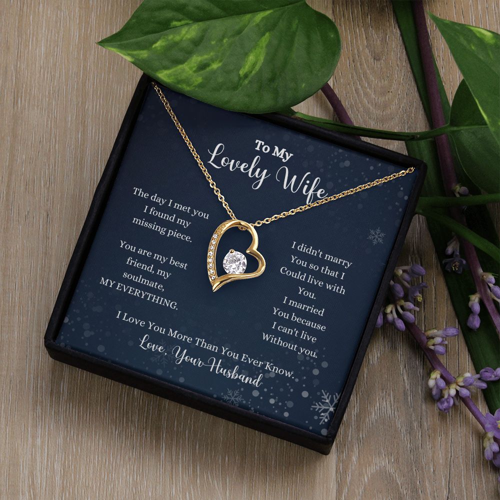 An I Love You More Than You Ever Know Forever Love Necklace - Gift for Wife from Husband heart shaped necklace with a poem on it by ShineOn Fulfillment.