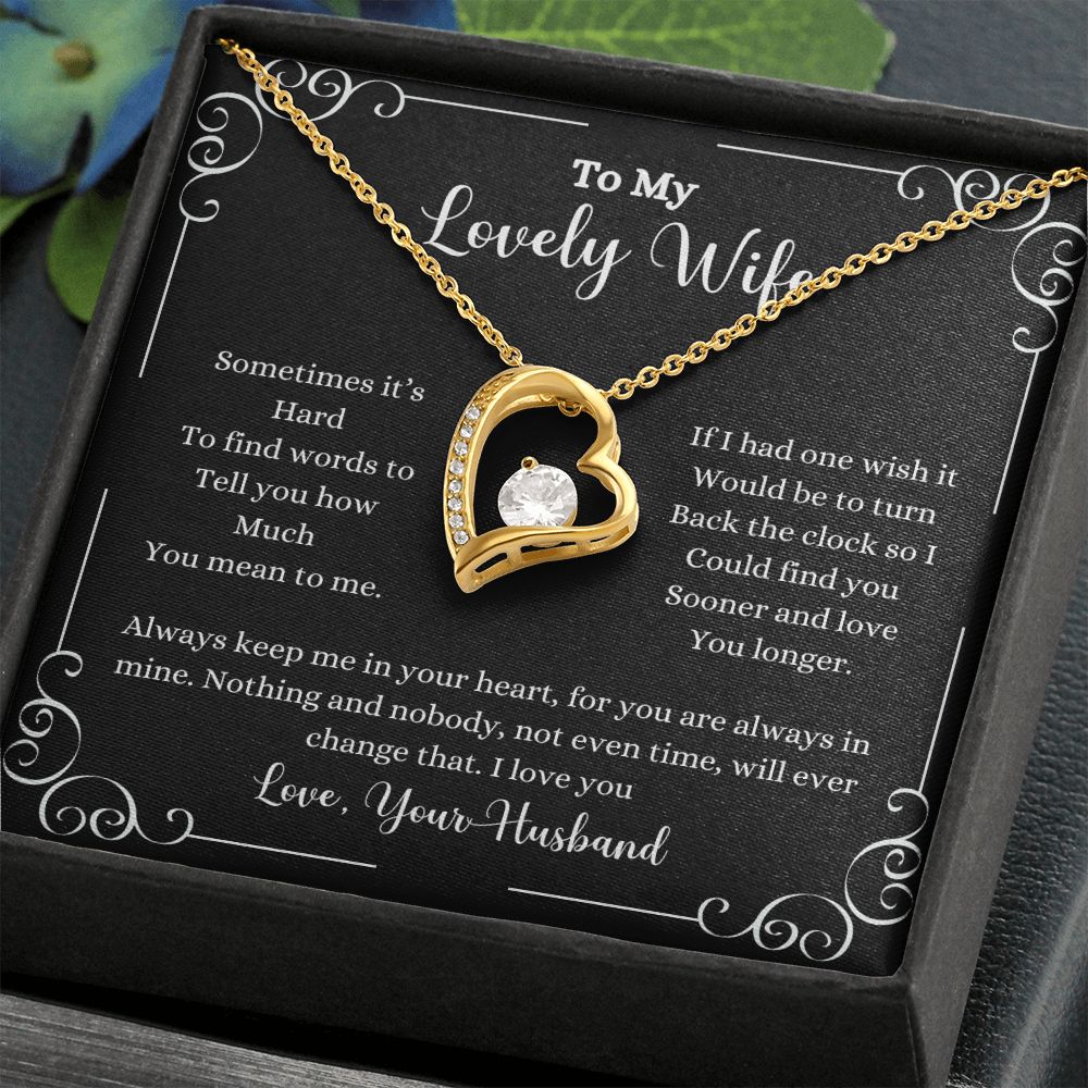 A I Love You Forever Love Necklace - Gift for Wife from Husband by ShineOn Fulfillment.